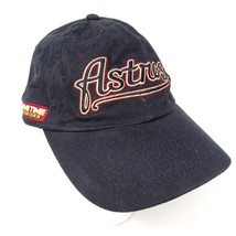 Vintage Houston Astros MLB Baseball Cap Hat Game Time Black Adjustable Signed - £12.69 GBP