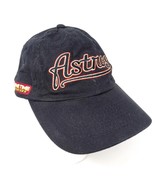 Vintage Houston Astros MLB Baseball Cap Hat Game Time Black Adjustable S... - £12.44 GBP