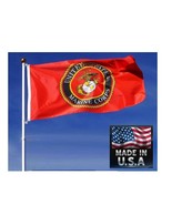 *USA MADE 3x5 ft USMC Marine Corps MARINES EMBLEM SEAL Crest FLAG Banner - $356.85 MXN