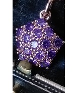 Vintage 1990-s 14 CT Rolled Gold Amethyst Pendant on Chain-Hallmarked 58... - $84.15