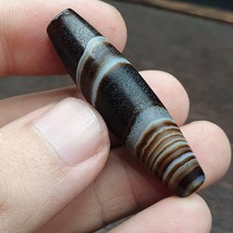Antik Alt Jemenit Achat Natur Selten Muster Gebändert Achat Perle 47,4mm... - $59.62