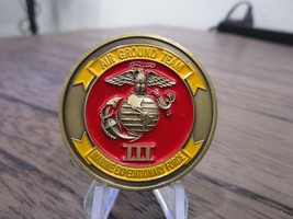 USMC 111 Marine Expeditionary Force 111 MEF DCOM Air Ground Team Challenge Coin  - £22.41 GBP