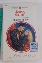 shades of sin by sara wood 1993 paperback fiction novel - £4.73 GBP