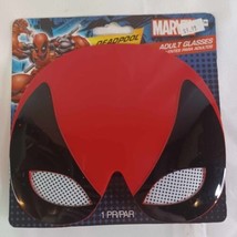 Marvel Deadpool Mask Junior/Adult Glasses (Height: 5&quot;) - £9.58 GBP