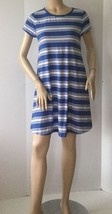 Vineyard Vines Super Soft Cotton &amp; Modal Blue Striped Dress (Size S) - £19.77 GBP