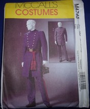 McCall’s Men’s Civil War Costumes Size S-L #M4745 Uncut - $6.99