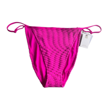 Good American Womens Plus 7 4X String Bikini Bottom Hawaiian Pink Textur... - £22.15 GBP