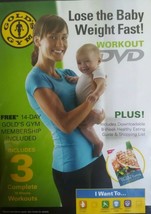 Gold&#39;s Gym - Lose the Baby Weight Fast - 3 Workouts DVD - £5.72 GBP