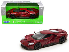 2017 Ford GT Red 1/24 - 1/27 Diecast Model Car by Welly - £29.35 GBP