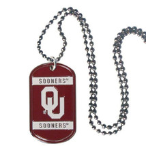 Oklahoma Sooners Dog Tag Necklace - NCAA - $10.66