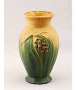 Door Pottery Arts & Crafts Handmade Pottery Matte Green Tall Pinecone Vase - £142.72 GBP