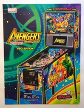 Avengers Infinity Quest Pro Edition Pinball FLYER Marvel Comics Incredib... - £18.61 GBP