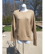 NWT VINCE CAMUTO CAMEL SWEATER W POCKETS M - £27.93 GBP