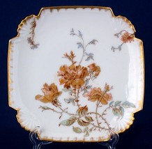 Antique Limoges Leonard 6-3/4&quot; Square Porcelain Dish - £15.72 GBP
