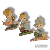 Precious Moments Refrigerator Magnets Set Of 3, Heavy Resin Material, Super Cute - £16.23 GBP