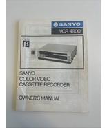 Sanyo VCR4900 Beta Original Service Manual Owner&#39;s Manual - $10.00
