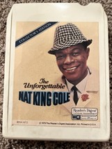 1979 Unforgettable NAT &quot;KING&quot; COLE 8 Track Reader’s Digest Collector’s Edition - £10.10 GBP