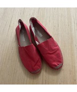 Viscata Red Canvas Slip On Espadrille Limited Edition Flats Size 44 (9.5... - $46.32 CAD