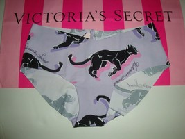 Victoria&#39;s Secret Sexy Illusions No Show Hiphugger Panty Black Panther Purple S - $12.86