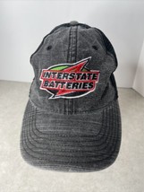 Interstate batteries Hat Mesh Adjustable Cap Black Gray Trucker - £7.49 GBP