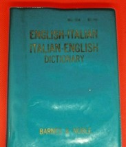 1961 Barnes &amp; Noble Pocket Italian/English Dictionary Printed in Italy - £8.05 GBP