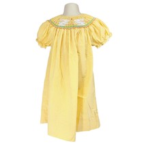 Rosalina Collection Dress Size 3T Yellow Gingham Smocked Bunny Embroider... - £19.88 GBP