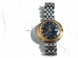 Rare 21 Jewel Timex Wristwatch 60s-70s Yellow Bezel Stainless STRETCH Band RUNS - £63.17 GBP