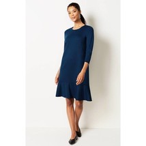 NWT Womens Petite Size XS XSP J. Jill Flounce Hem Ponte Knit Stretch Mini Dress - £31.32 GBP