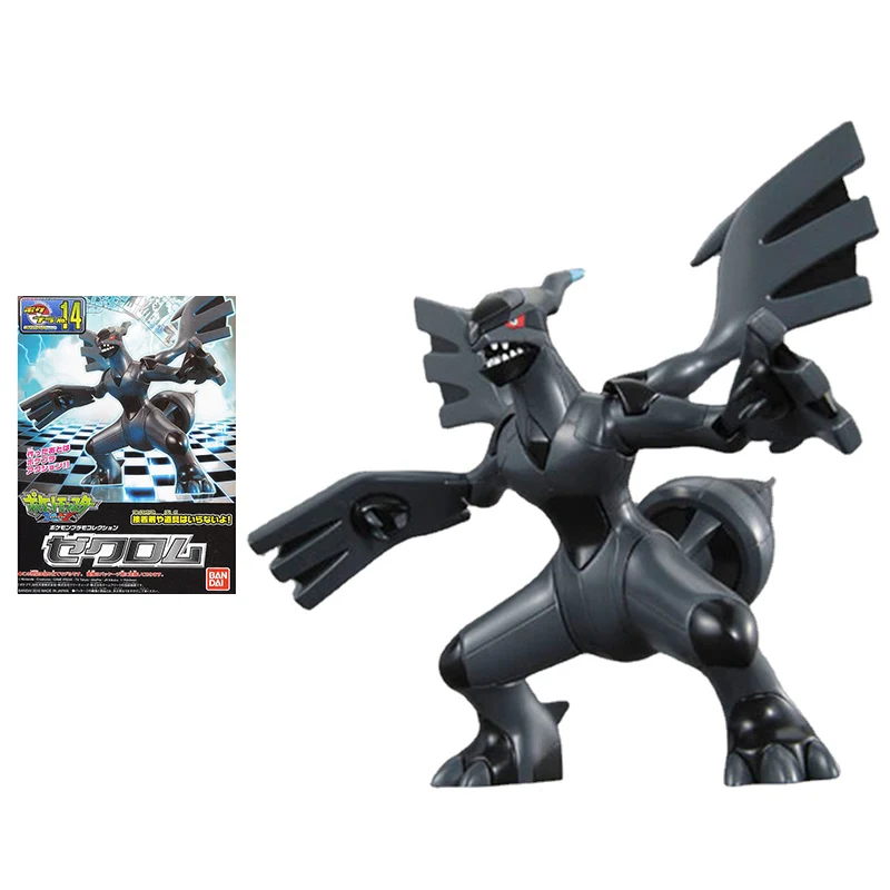 Bandai Pokemon Figures Evolution14 Zekrom Battle Posture Anime Figure Ge... - $26.70