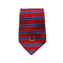 Tommy Hilfiger Mens Designer Tie Vintage Logo Patriotic Red Blue Power O... - $18.70