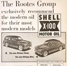 1954 Shell X-100 Gas And Motor Oil Advertisement Autocar Automobilia DWP... - $558.77 MXN