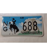 VINTAGE WYOMING LICENSE PLATES (PAIR)  NO LONGER IN USE-  AIR NG 688 - $18.00