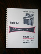 Rock-ola 425 Grand Prix Jukebox Manual - £27.24 GBP