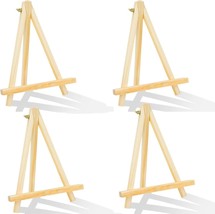 4Pack 9 Inch Pine Wood Easels Easel Stand for Painting Canvases Art and ... - $23.77