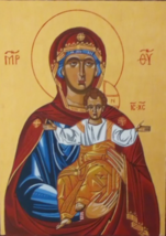 Orthodox icon Theotokos/Virgin Mary Leushinskaya  - £193.27 GBP+