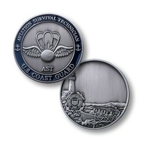 Uscg Coast Guard Aviation Survival Technician Ast 1.75&quot; Challenge Coin - £27.79 GBP