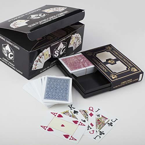 Primary image for LaModaHome Star Playing Card Deck, First Class Elite Semi-Plastic Card Deck for 