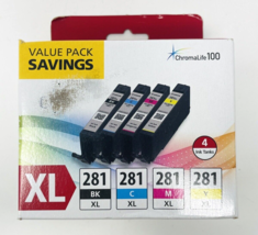 Canon Chromalife 100 281 XL Ink Tanks Cartridges Value Pack Colors - $59.99