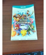 Super Smash Bros. Nintendo Wii U Instruction Manual Booklet ONLY - $6.71 CAD