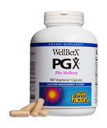 Natural Factors WellBetX PGX Plus Mulberry, 180 Vegetarian Capsules - $34.56 CAD