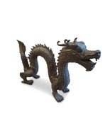 Bronze Dragon China Asian Art Feng Shui Statue Chinese Lucky Dragon - $297.64