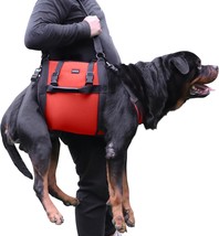 Dog Carry Sling, Emergency Backpack Pet Legs Support &amp; Rehabilitation Dog Lift H - £31.89 GBP