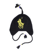 NEW $75 Polo Ralph Lauren Big Pony Winter Hat!  Black or Blue Trapper Ea... - $37.99