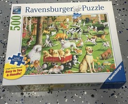 Ravensburger Dog Park Jigsaw Puzzle #14 8707, Large Piece Format, 500 pcs - £7.43 GBP