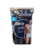 Jockey Classics 100% Cotton Full-Rise Briefs Size 38, Pack of 3, Black G... - $20.00