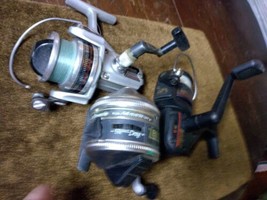 Mitchell Long Shot Zebco 1987 Daiwa 1300C parts 3 reels as found condition - £30.94 GBP