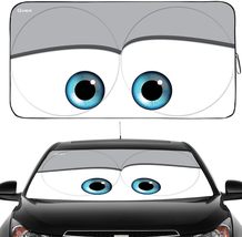 Windshield Sun Shade, Car Sun Shade for Front Window Funny Car Eyes Sunshades Su - £22.71 GBP+