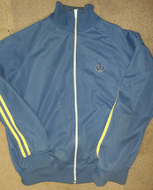 Fred Perry Blue Track Jacket Skinhead Mod Size Large - £23.97 GBP
