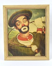 Hobo Clown Golfing Golf Swing Framed Print On Wood Leslie Emery - £61.99 GBP