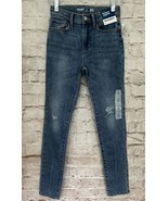 Old Navy Jeans Girls 12 Rockstar Jegging High Rise 360 Stretch Distressed - £22.02 GBP